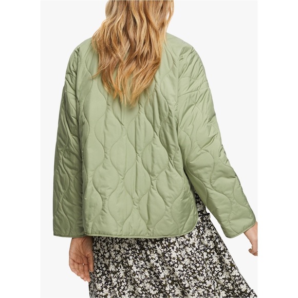 Esprit Jackets & Coats Esprit Quilted Lime Chore Jacket Poshmark